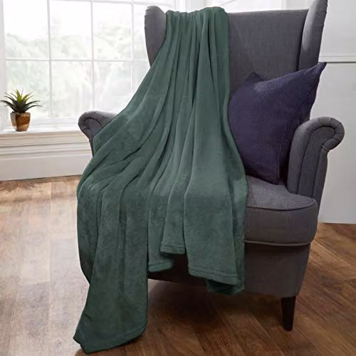 Brentfords Green Fleece Throw Blanket, W/D/H: 120 x 150 cm – 6