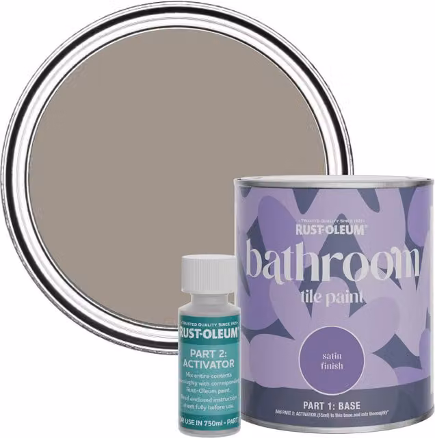 Rust-Oleum Bathroom Tile Paint in Satin Finish, Whipped Truffle, 0.75 l