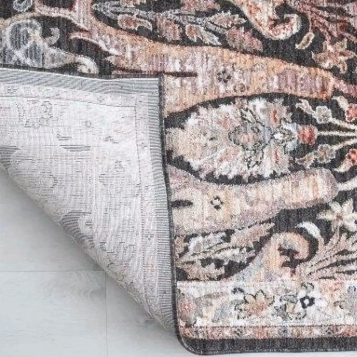 The Rug Shop UK Black Traditional Abstract Polypropylene Easy To Clean Rug W: 200 cm, D: 290 cm – 5