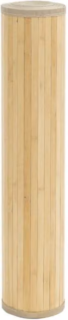 Berkfield Home Square Bamboo Rug in Beige, 100 x 100 cm