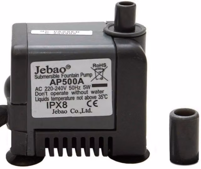 Primrose 450LPH Mains Powered Water Feature Pump - Black