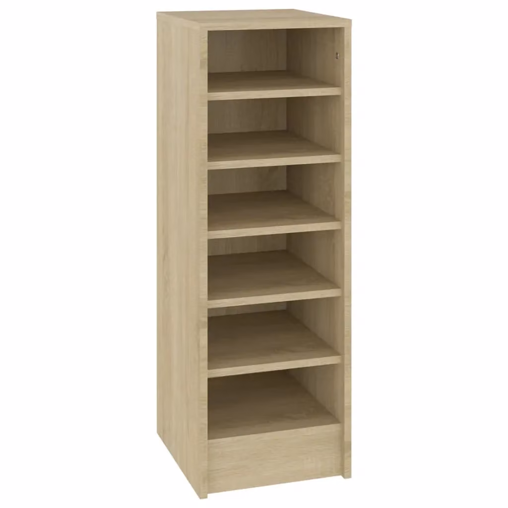 Berkfield Home Sonoma Oak Shoe Cabinet in Brown, W/D/H: 31.5 x 35 x 90 cm – 2