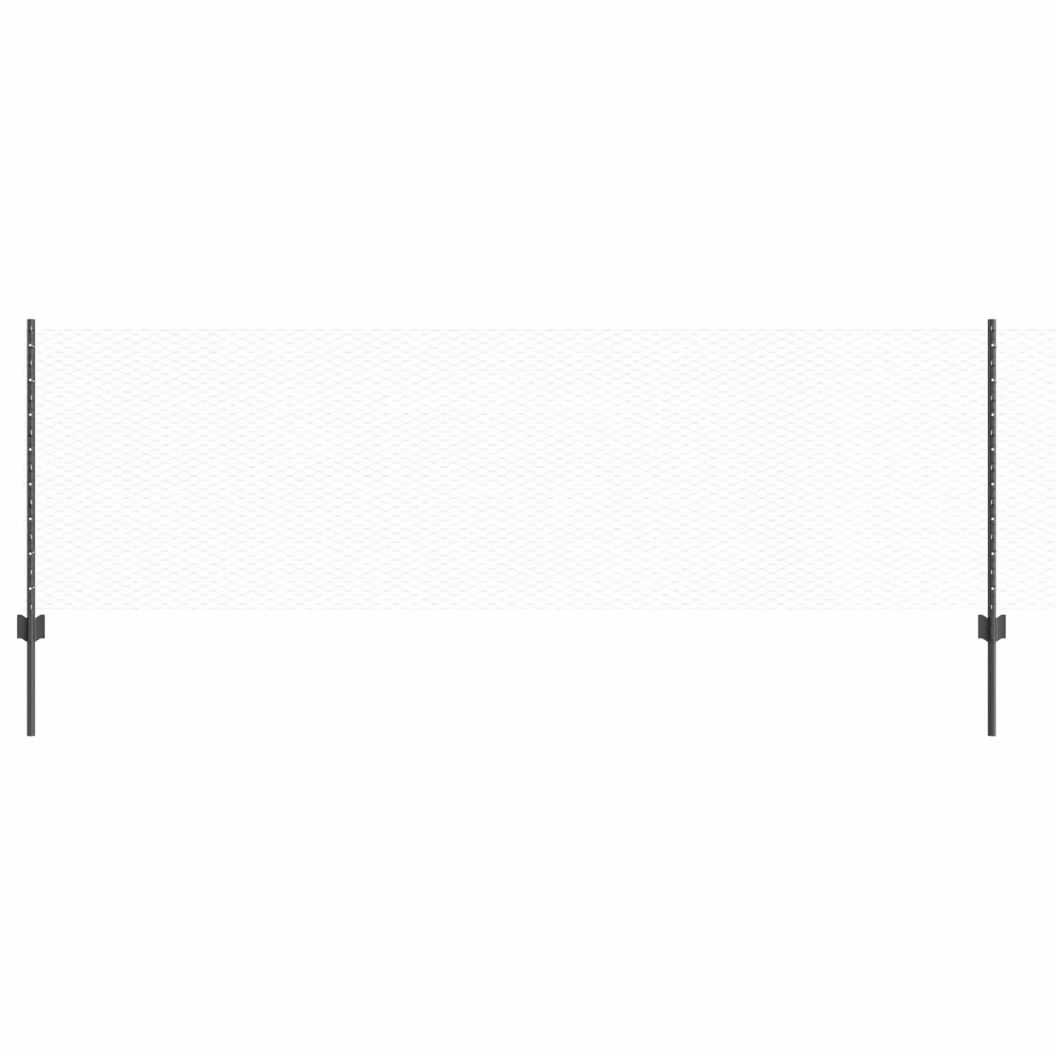 Berkfield Home Grey Steel U-Channel Fence Posts, 11 Piece Set, Height: 80 cm – 2