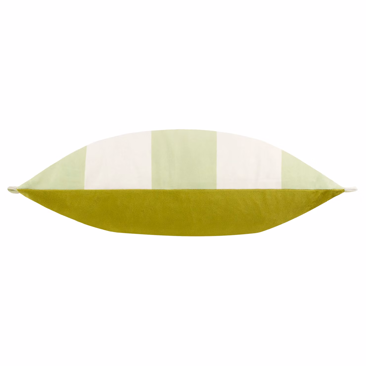Furn Araya Striped Green Velvet Rectangular Cushion, W: 50 cm, D: 30 cm, H: 30 cm – 2
