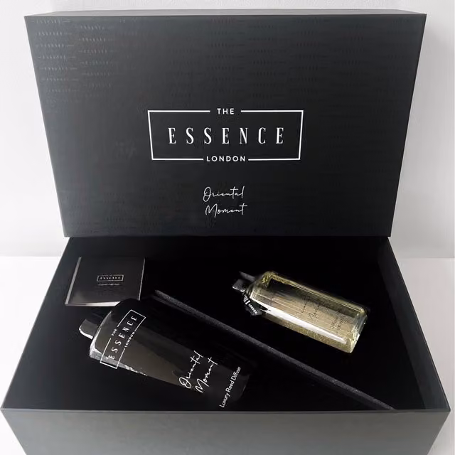 The Essence London Oriental Moment Reed Diffuser Set, 750ml, Black