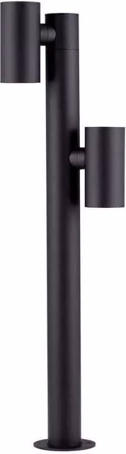 Netlighting Pec Outdoor LED Bollard in Black, 13W, 520lm, IP65, 3000K Warm White – 1