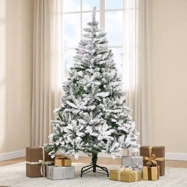 STILVORA Green Artificial Christmas Tree with Auto-Open Hinges