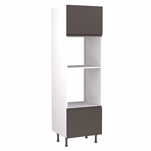Kitchen Kit Graphite Gloss J-Pull Tall Appliance Housing Unit W/D/H: 60.0 x 0.0 x 212.0 cm