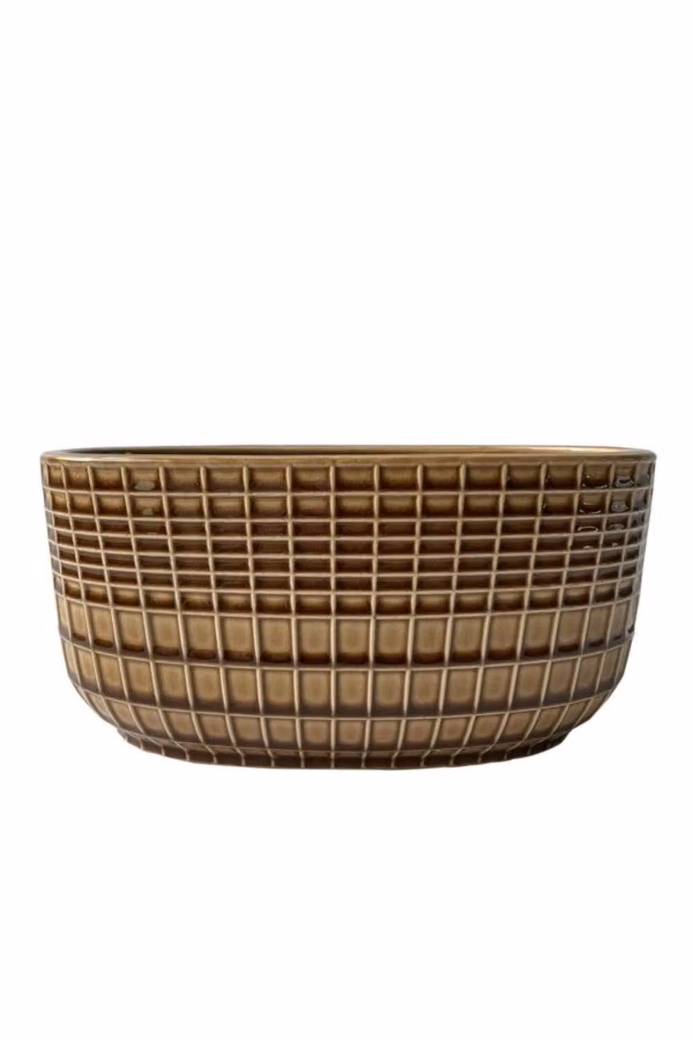 KDMD Hortus Braga Rectangular Ceramic Planter, Brown, W/D/H: 27 x 13 x 13 cm – 2