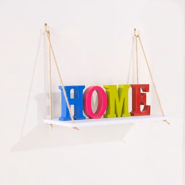 Core Products Ltd Matt White Rope Wall Mounted Shelf