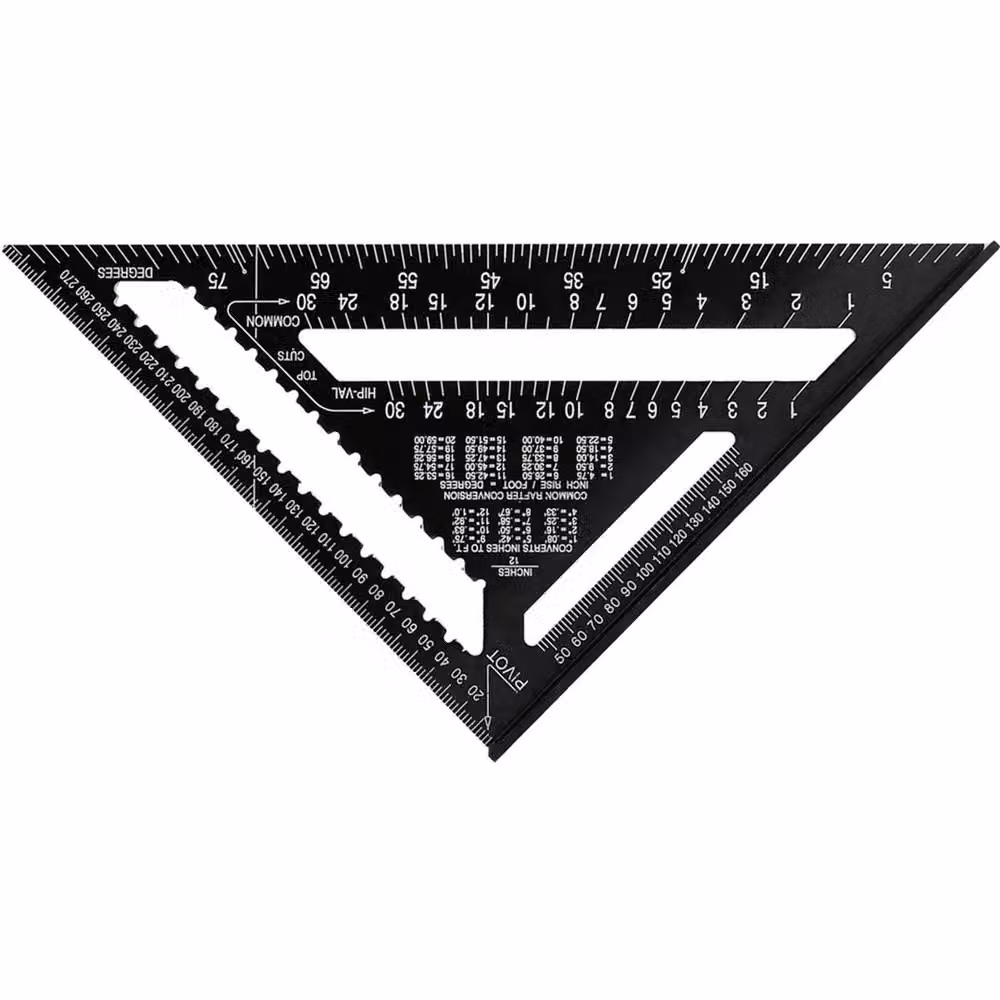 Nordara 12 inch Aluminium Roofing Speed Square in Black – 4
