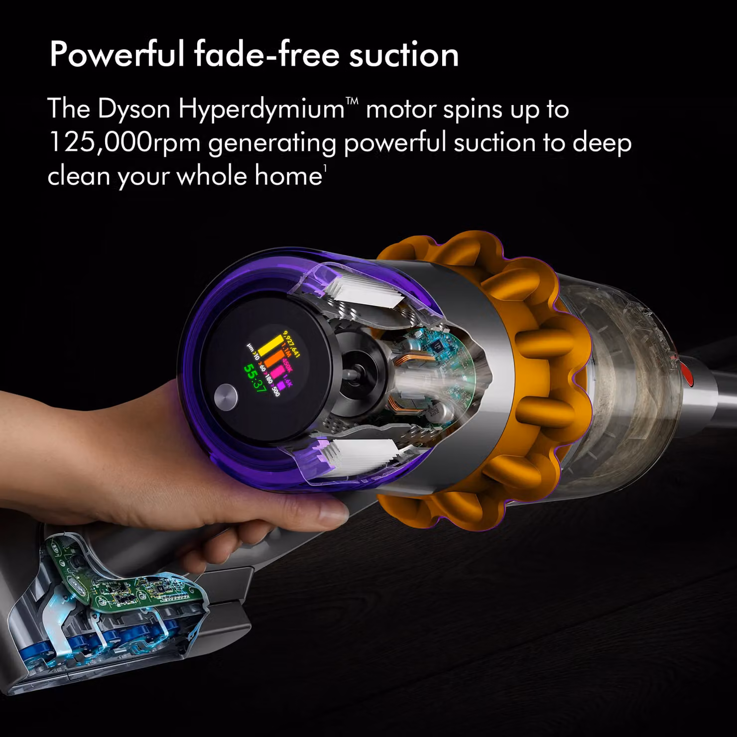 Dyson V15 Detect Extra Cordless Bagless Vacuum Cleaner in Grey – 3