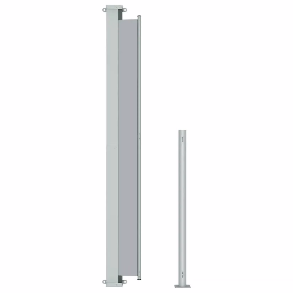 Berkfield Home Patio Retractable Side Awning in Grey, W: 300 cm, H: 200 cm – 3