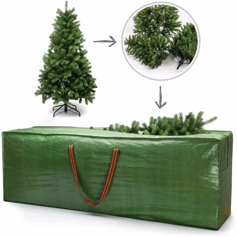 Kelvenix Large Heavy Duty Christmas Tree Storage Bag in Green – 5