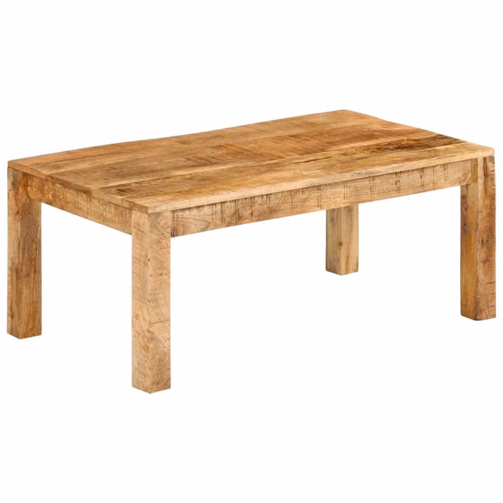Berkfield Home Beautiful Coffee Table in Brown Solid Mango Wood W/D/H: 100 x 55 x 40 cm – 2