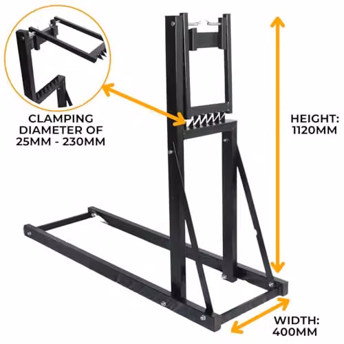Ark Mat Foldable Steel Saw Horse in Black, W/D/H: 121 x 40 x 7 cm – 2