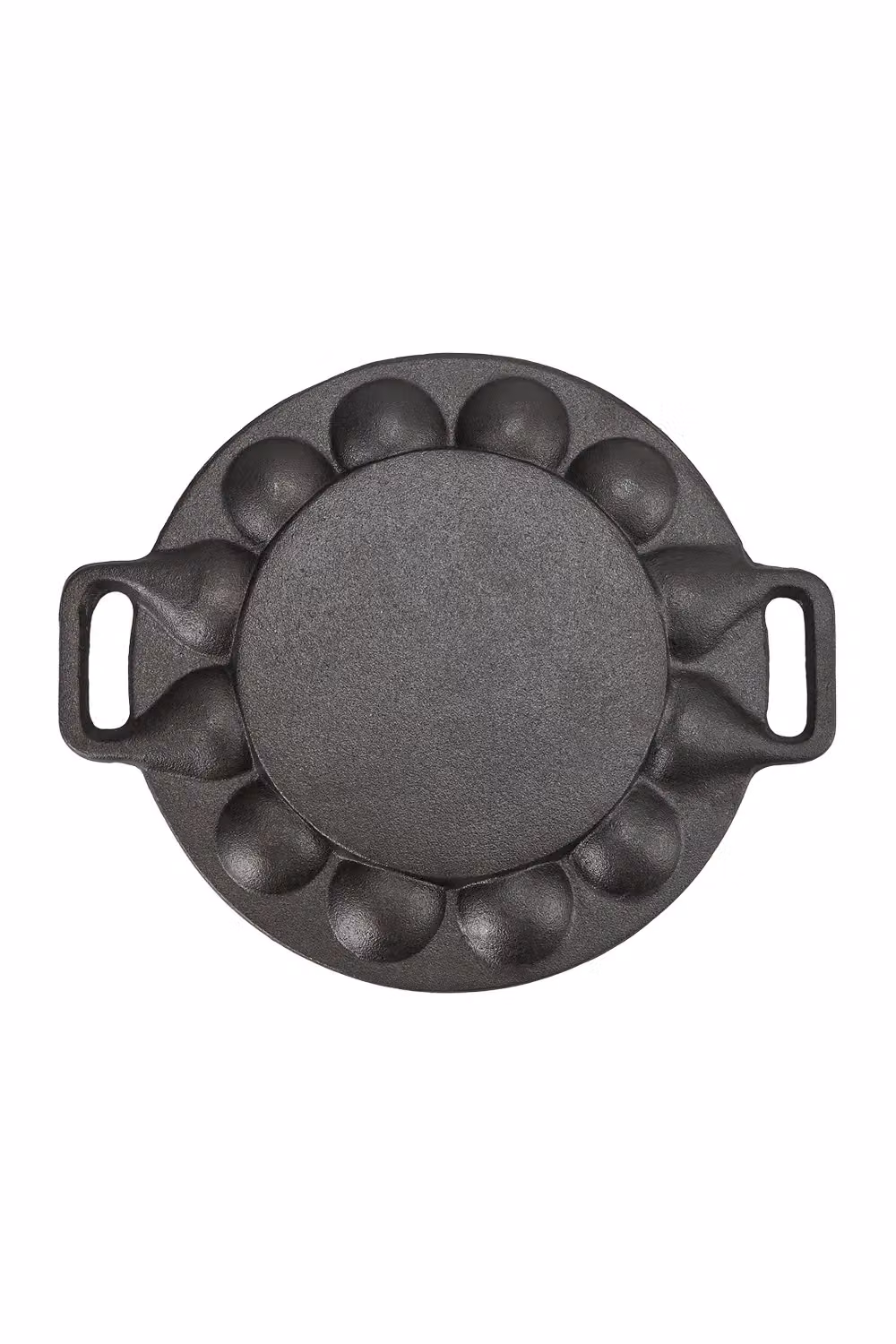 Living and Home Black Cast Iron 19-Hole Aebleskiver and Takoyaki Frying Pan – 4