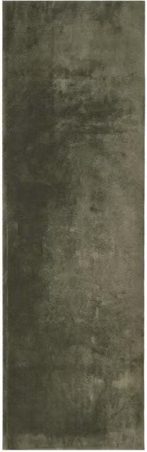 Berkfield Home HUARTE Short Pile Washable Rug, Forest Green, W: 80 cm, L: 250 cm