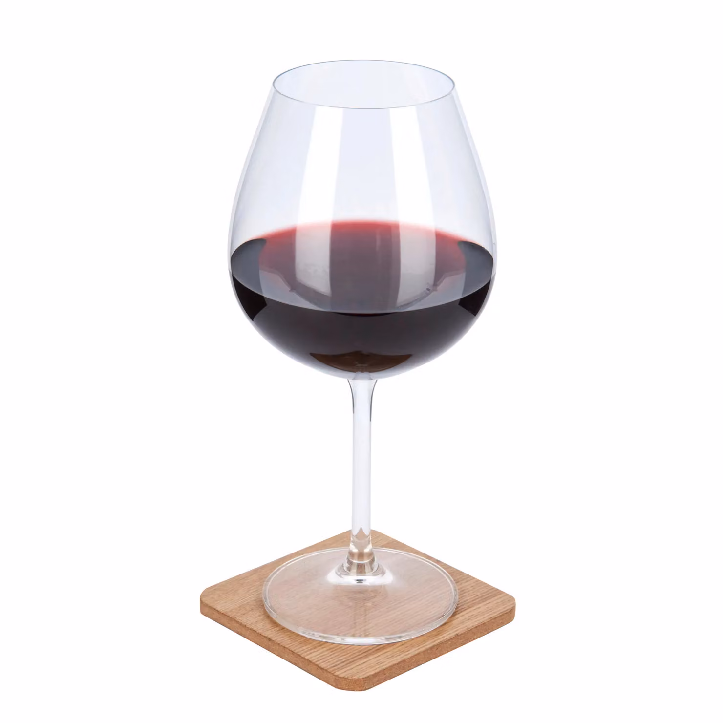 Creative Tops Set of 4 Brown Oak Veneer and Cork Square Coasters, W/D: 10.5 x 10.5 cm – 4