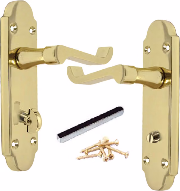 Betley Brass Door Handle in Gold