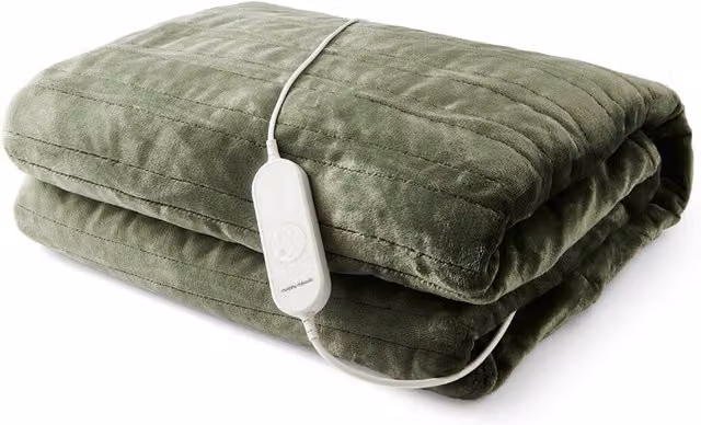 Morphy Richards EverCosy Large Fleece Electric Heated Throw in Green