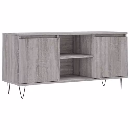 vidaXL TV Cabinet in Grey Sonoma, W/D/H: 104 x 35 x 50 cm