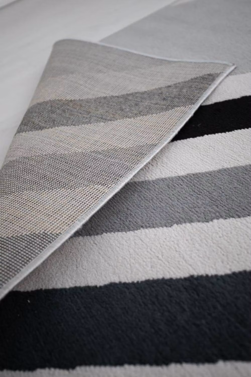 DS Living Ravella Apex Grey-Black Rug Collection in Grey, W: 80 cm, L: 150 cm – 2