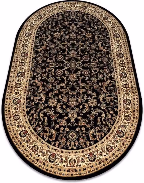 RugsX Royal Oriental Rug in Black, W: 150 cm, L: 250 cm