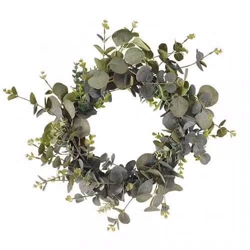 Smart Garden Products Eucalyptus Whirl Hanging Wreath, Green and Multicolour, Diameter: 40 cm – 2