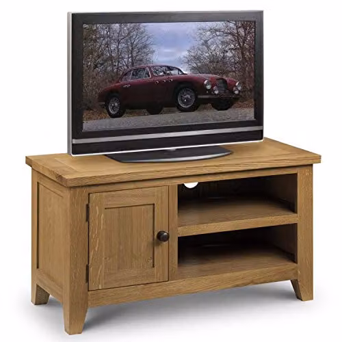 Julian Bowen Astoria Waxed Oak 1 Door TV Cabinet W/D/H: 90 x 40 x 50 cm – 1