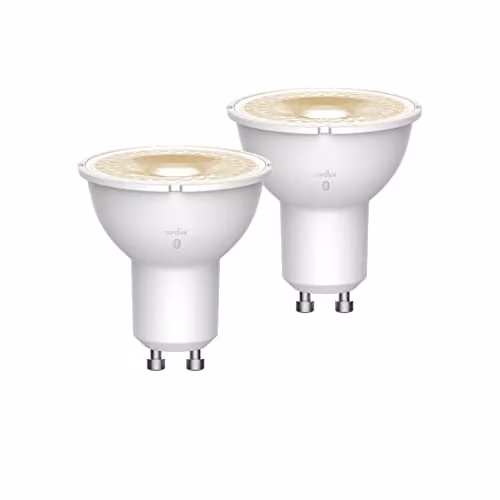 Nordlux Smartlight GU10 LED Smart Light Bulb, White, Pack of 2, 380 Lumen, 2200-6500K, 230V