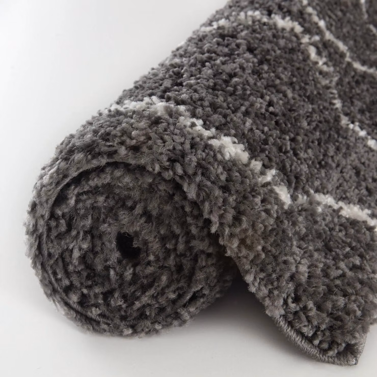 THE RUGS Moroccan Soft High Pile Shaggy Rug in Dark Grey, W: 160 cm, L: 230 cm – 4