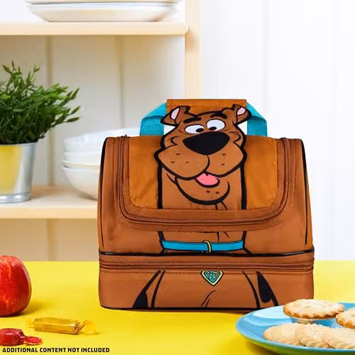 Get Trend Scooby Doo Kids Insulated Lunch Bag with Dual Compartments in Brown – 5