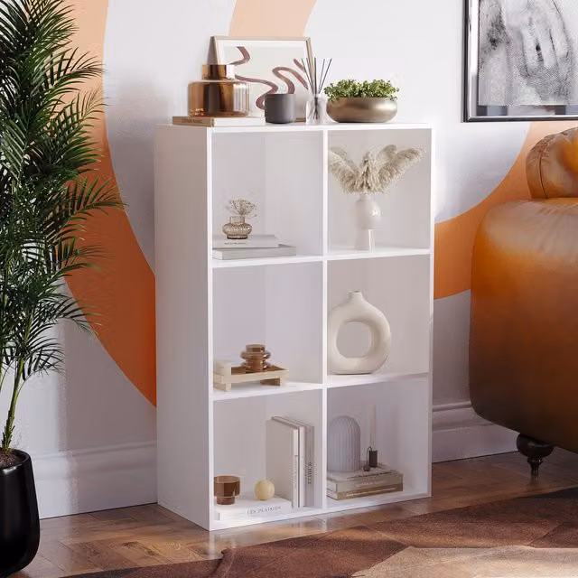 Vida Designs Durham 6 Cube Storage Unit in White