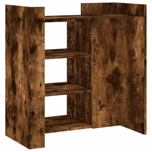 vidaXL Smoked Oak Sideboard in Brown, W/D/H: 73.5 x 35 x 75 cm