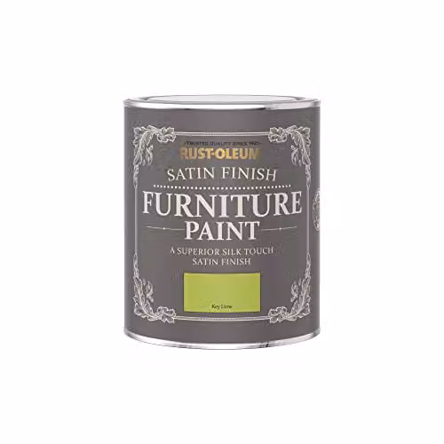 Rust-Oleum Water-Based Satin Furniture and Skirting Board Paint in Green, 750ml – 3