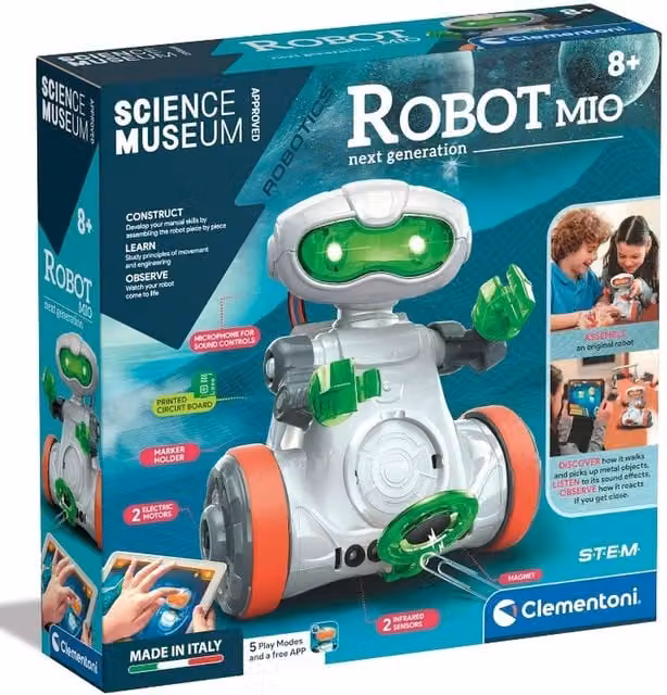 Clementoni Multicolour Buildable Interactive Robot STEM Building Set