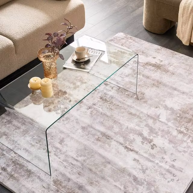 Wyld and Coco Multicolour Woven Abstract Area Rug, W: 140 cm, L: 200 cm