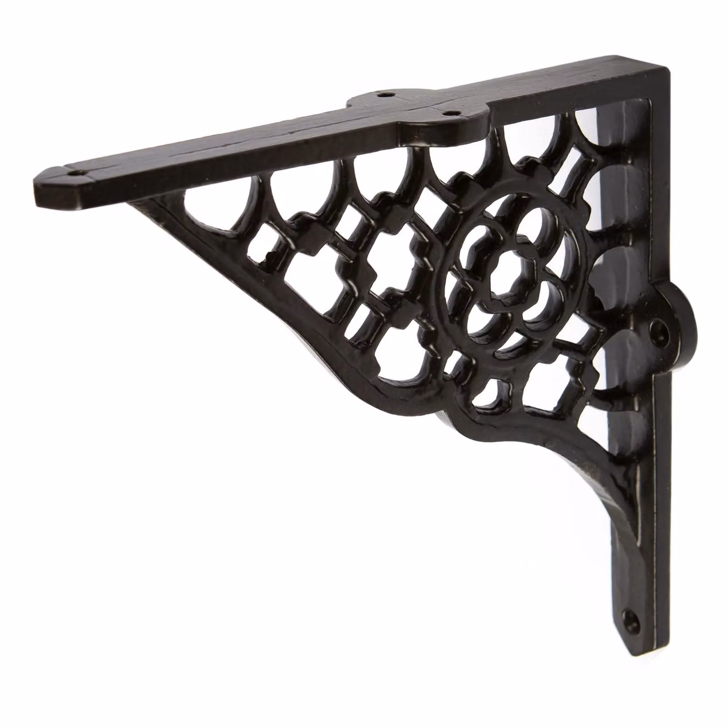 Hammer and Tongs Honeycomb Iron Shelf Bracket, Matt Black, Pack of 6 – 5