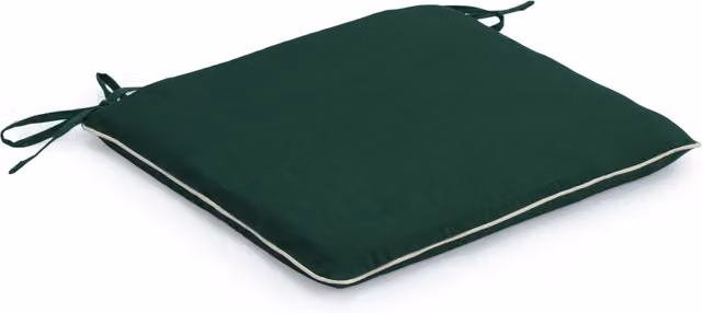 Gardenista Green Water-Repellent Square Outdoor Garden Chair Cushion, W/D/H: 45 x 45 x 45 cm