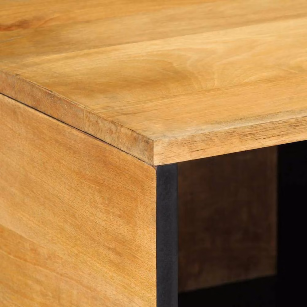 Berkfield Home Beautiful Coffee Table in Brown Solid Mango Wood, W: 80 cm, D: 50 cm, H: 40 cm – 3