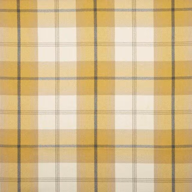 Terrys Balmoral Checked Country House Fabric in Yellow and Ochre