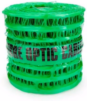 ProSolve Detectable Underground Warning Mesh for Fibre Optic Cable, Green, W: 23 cm, L: 100 m