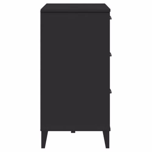 vidaXL VIKEN Sideboard in Black Engineered Wood W/D/H: 80 x 40 x 80 cm – 3
