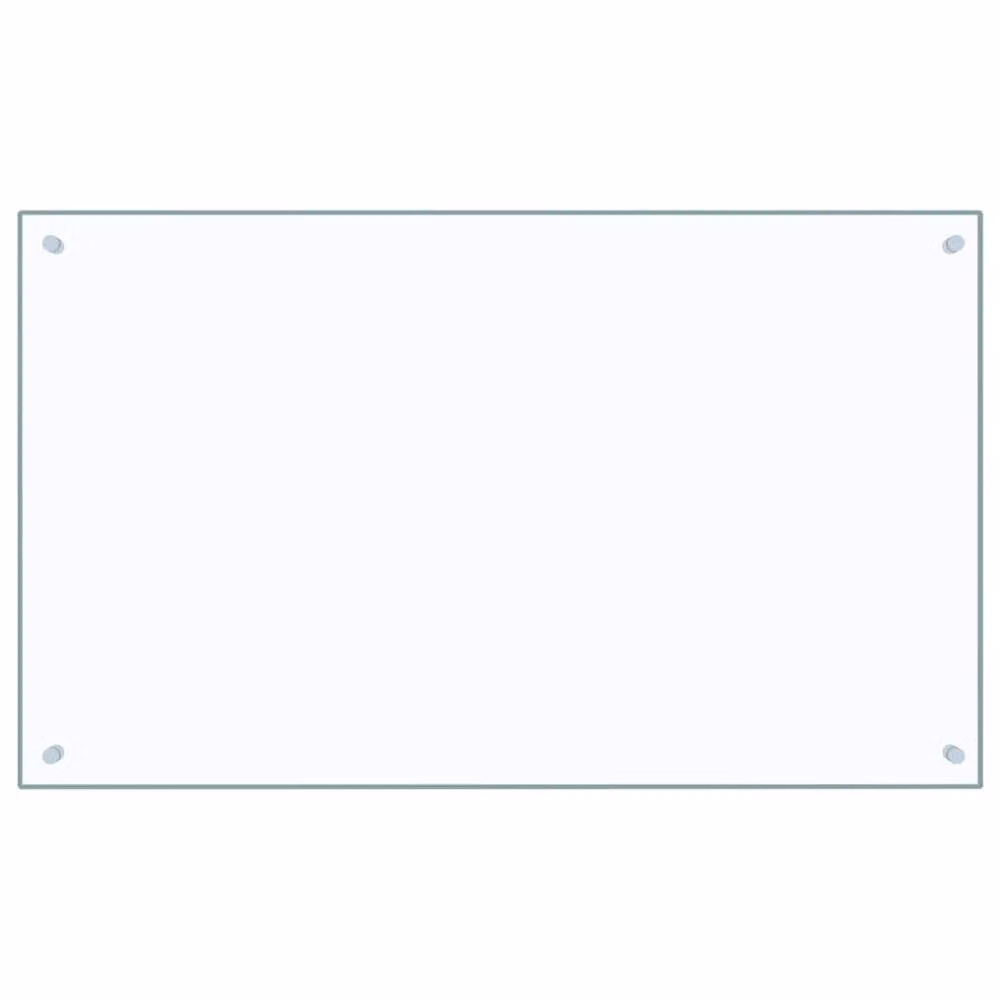Berkfield Home Transparent Tempered Glass Kitchen Backsplash, W: 100 cm, H: 60 cm – 2