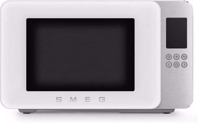 Smeg White Matte Microwave Combi with Grill and Automatic Programs