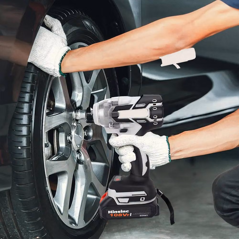 Ventryn 1/2 inch Cordless Electric Impact Wrench with 2 Rechargeable Batteries, 1000Nm Driver, White – 3