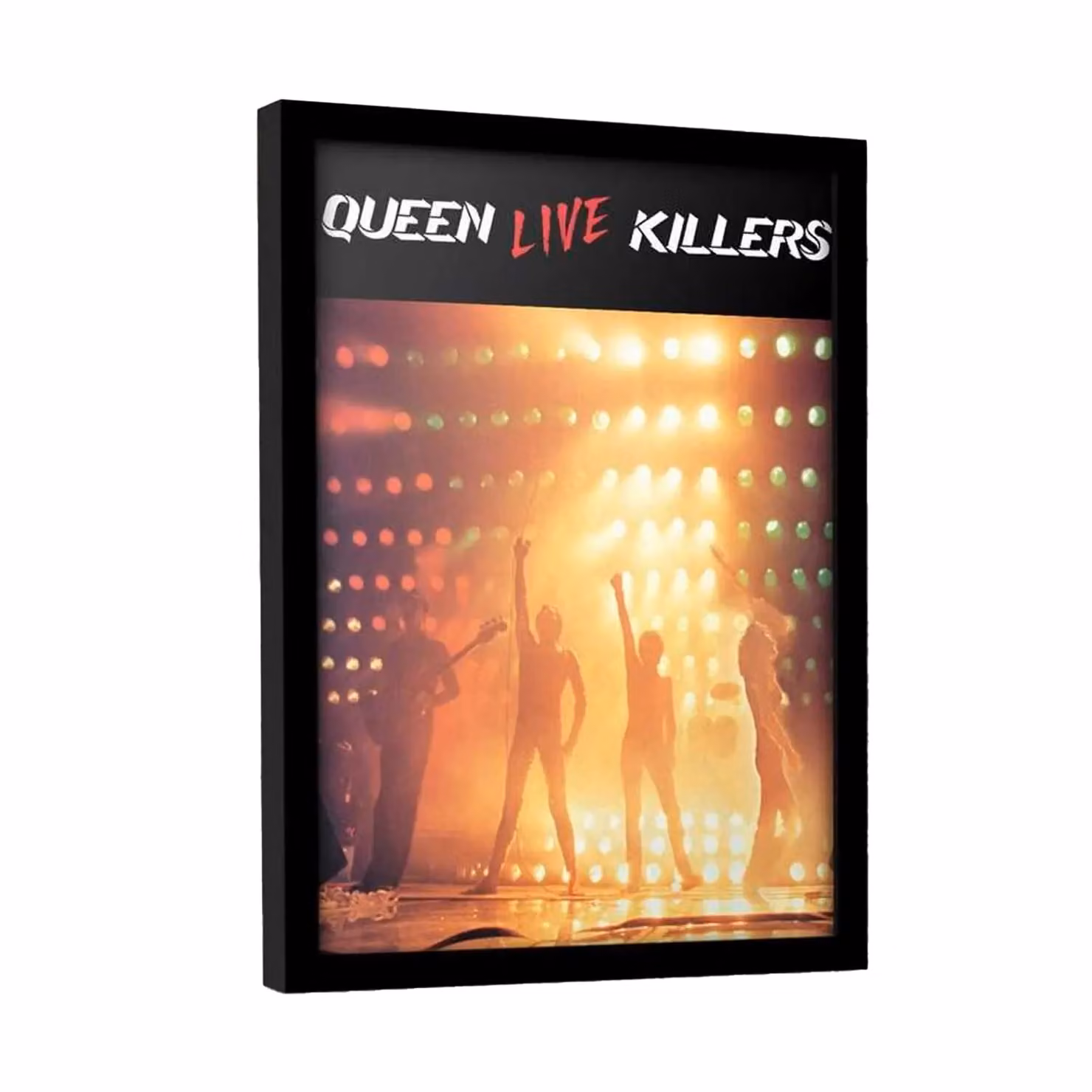 Queen Typography Framed Paper Poster in Black, W: 40 cm, H: 30 cm – 2