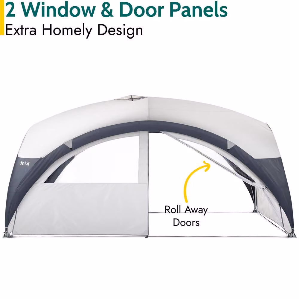 Trail Multicolour Metal Frame Dome Garden Gazebo and Camping Shelter with UV Protection – 3
