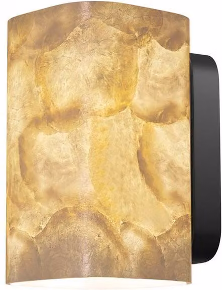 Netlighting Maris Wall Lamp in Black and Gold/Brass with G9 Bulb